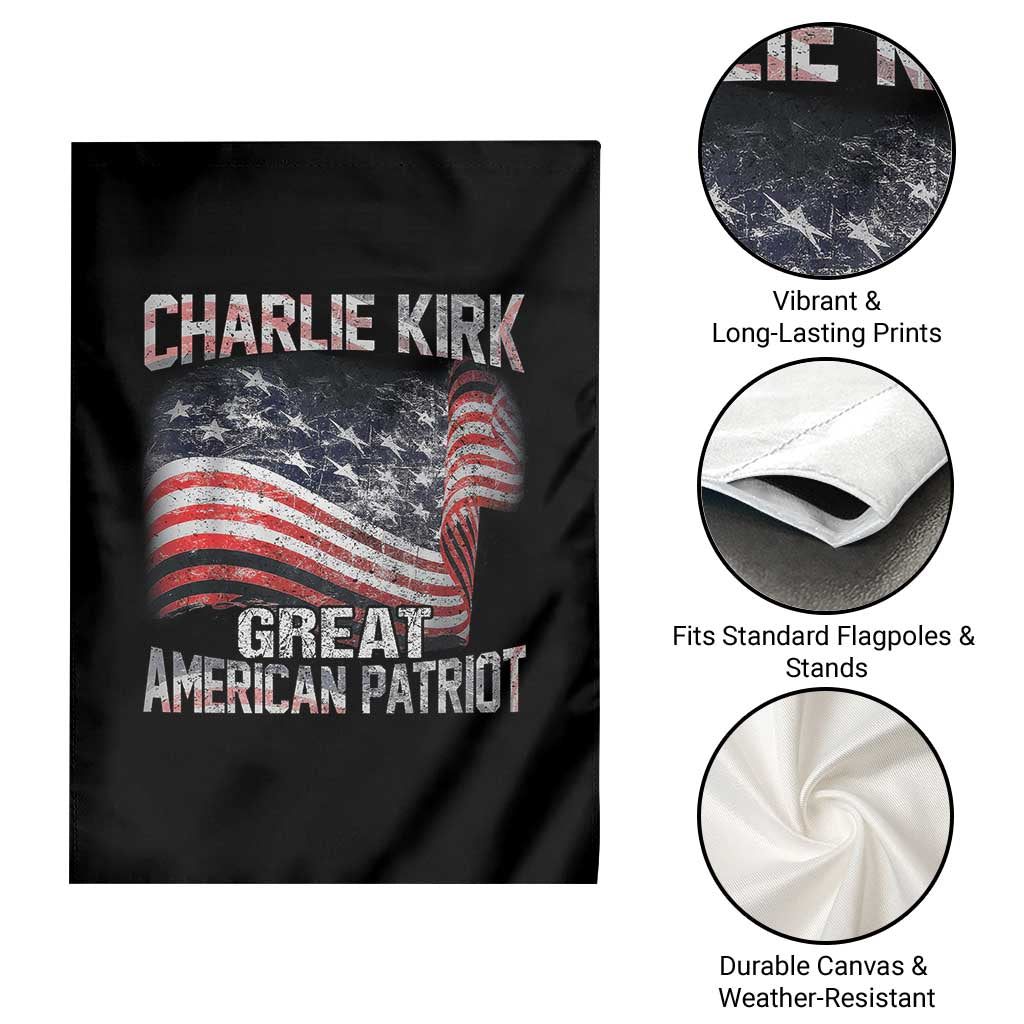 Charlie Kirk Garden Flag Great American Patriot American Flag TS11 Print Your Wear