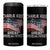 Charlie Kirk 4 in 1 Can Cooler Tumbler Great American Patriot American Flag TS11 One Size: 16 oz Black Print Your Wear