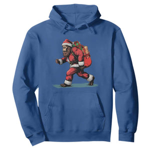 Funny Christmas Santa Bigfoot Hoodie Xmas Sasquatch TS11 Royal Blue Print Your Wear