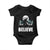 Funny Christmas Bigfoot Baby Onesie Believe Santa Sasquatch Snow TS11 Black Print Your Wear