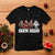 Funny Christmas Bigfoot T Shirt Santa Squad Sasquatch Cosplay Elf Santa Snowman TS11 Black Print Your Wear