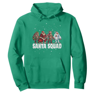 Funny Christmas Bigfoot Hoodie Santa Squad Sasquatch Cosplay Elf Santa Snowman TS11 Irish Green Print Your Wear
