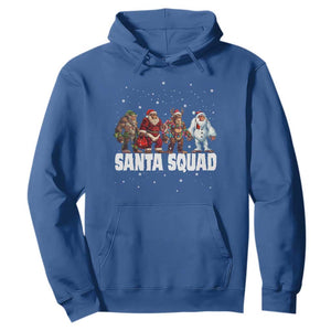 Funny Christmas Bigfoot Hoodie Santa Squad Sasquatch Cosplay Elf Santa Snowman TS11 Royal Blue Print Your Wear
