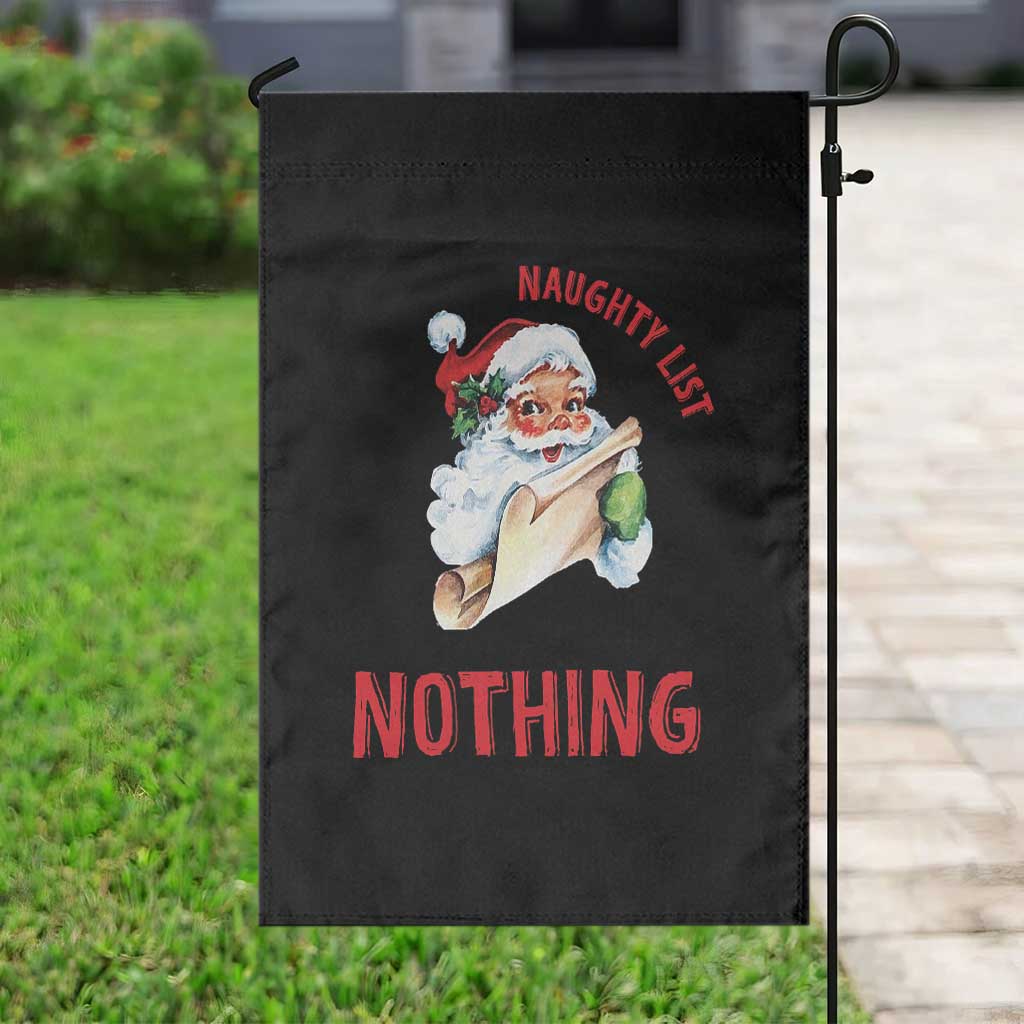 Funny Christmas Vintage Santa Garden Flag I'm On The Naughty List And I Regret Nothing TS11 Print Your Wear