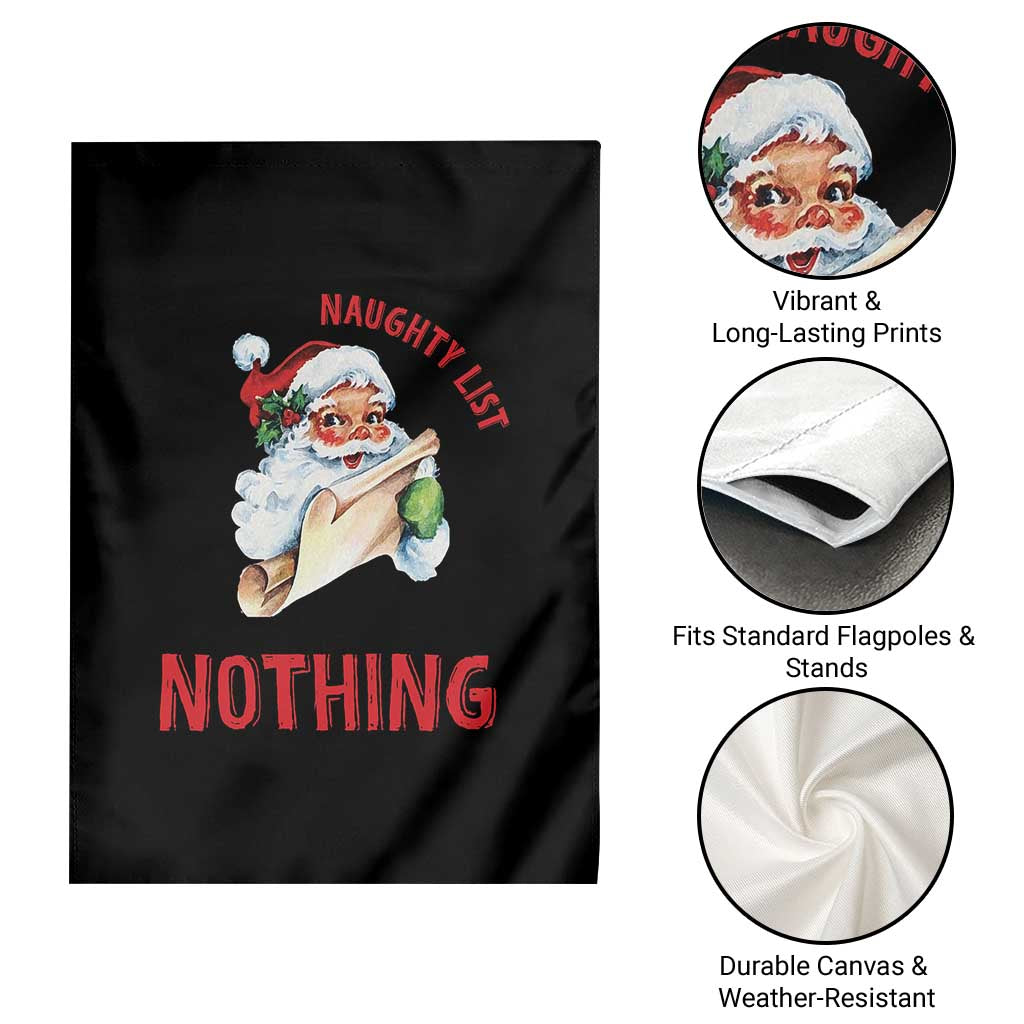 Funny Christmas Vintage Santa Garden Flag I'm On The Naughty List And I Regret Nothing TS11 Print Your Wear