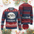 Funny Christmas Beers Ugly Christmas Sweater Reinbeers Santa Sleigh Moon TS11 Burgundy Print Your Wear
