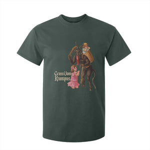 Christmas Creepy Krampus T Shirt For Kid Greetings From Gruss Vom Krampus TS11 Dark Forest Green Print Your Wear