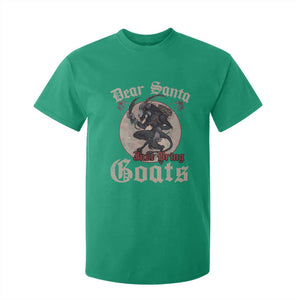 Funny Yule Christmas T Shirt For Kid Dear Santa Just Bring Goats Krampus TS11 Irish Green Print Your Wear