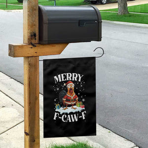 Funny F Caw F Chicken Christmas Garden Flag Merry F Caw F Quote Holiday TS11 Print Your Wear