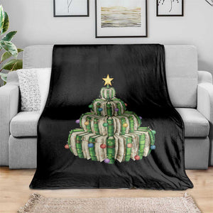 Book Christmas Tree Book Lover Teacher Librarian Throw Blanket TS11 Print Your Wear