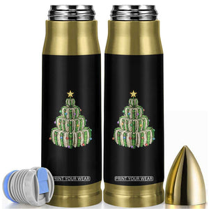 Book Christmas Tree Book Lover Teacher Librarian Bullet Tumbler TS11 Black Print Your Wear