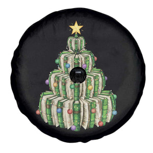 Book Christmas Tree Book Lover Teacher Librarian Spare Tire Cover TS11 Print Your Wear
