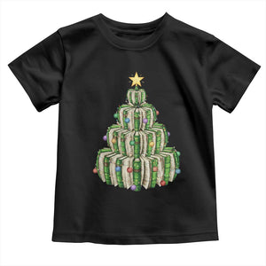 Book Christmas Tree Book Lover Teacher Librarian Toddler T Shirt TS11 Black Print Your Wear