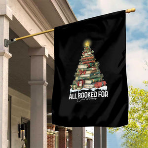 All Booked For Christmas Garden Flag Xmas Tree Lights Book Lover TS11 Print Your Wear