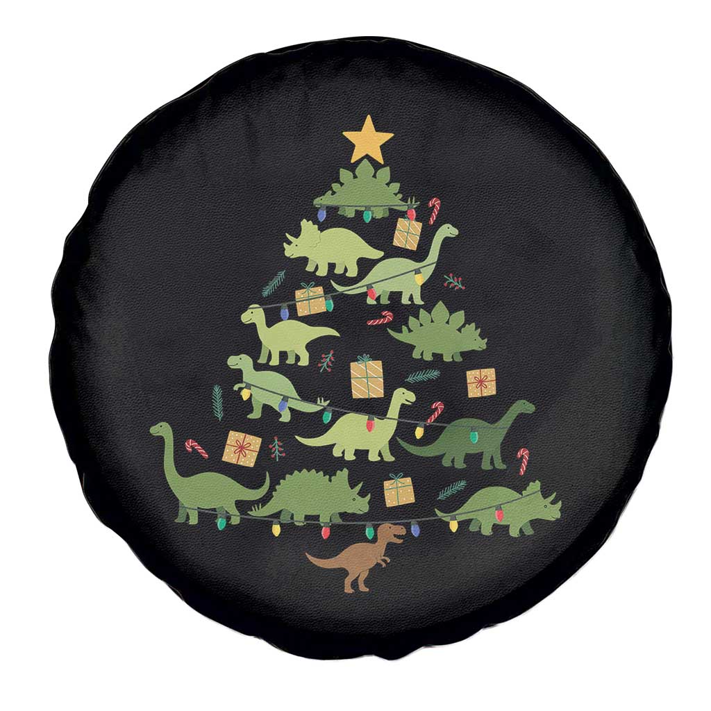 Funny Christmas Dinosaur Spare Tire Cover Dino Xmas Tree Rex Paleontologist TS11 Print Your Wear