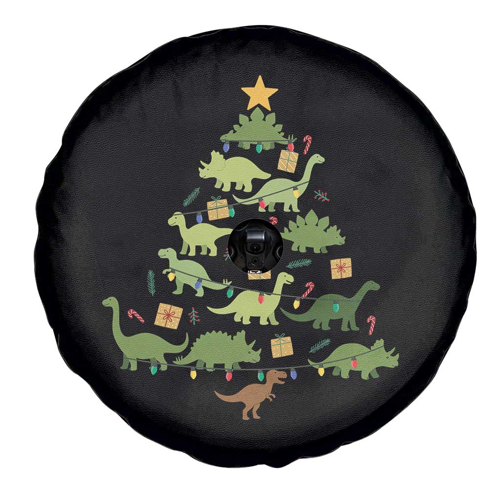 Funny Christmas Dinosaur Spare Tire Cover Dino Xmas Tree Rex Paleontologist TS11 Print Your Wear