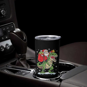 Funny Dinosaur Christmas Santa Claus Riding Dino Tumbler Cup TS11 Print Your Wear