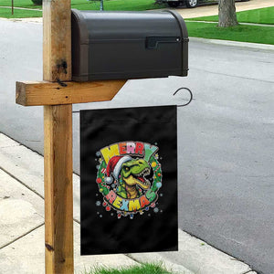 Funny Christmas Dinosaur Garden Flag Merry Rexmas Dino Xmas Wreath TS11 Print Your Wear
