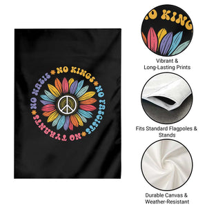 No Kings No Fascists No Tyrants No Nazis Garden Flag Peace Floral Sunflower - Print Your Wear