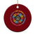 No Kings No Fascists No Tyrants No Nazis Ceramic Ornament Peace Floral Sunflower - Print Your Wear