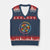 No Kings No Fascists No Tyrants No Nazis V-Neck Knit Sweater Vest Peace Floral Sunflower - Print Your Wear