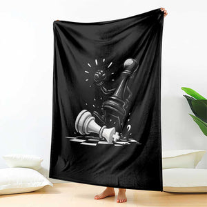 No Kings Throw Blanket America Protest Chess Rejecting Kings - Print Your Wear