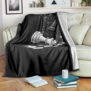 No Kings Throw Blanket America Protest Chess Rejecting Kings - Print Your Wear