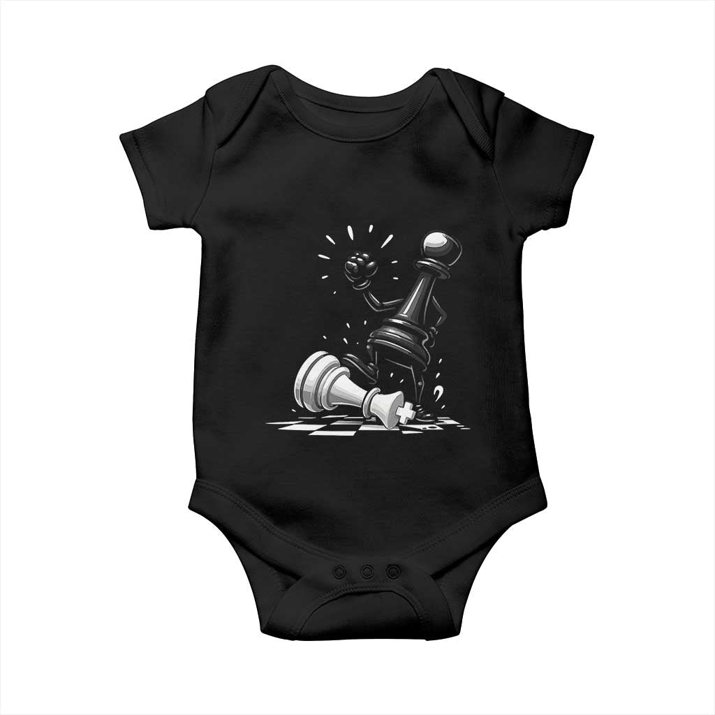 No Kings Baby Onesie America Protest Chess Rejecting Kings TS11 Black Print Your Wear