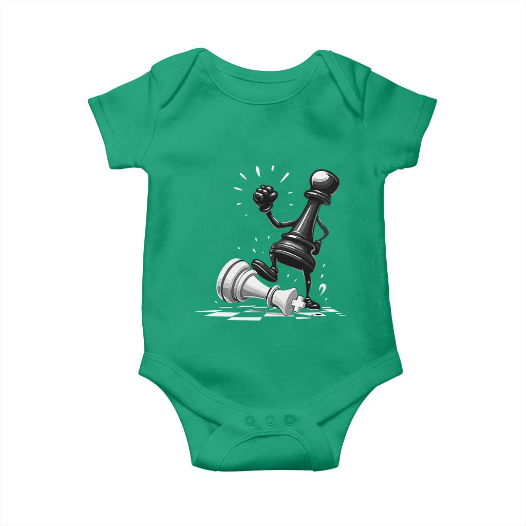 No Kings Baby Onesie America Protest Chess Rejecting Kings TS11 Irish Green Print Your Wear