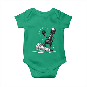 No Kings Baby Onesie America Protest Chess Rejecting Kings TS11 Irish Green Print Your Wear