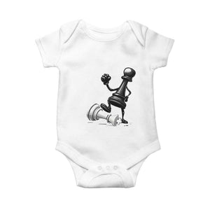 No Kings Baby Onesie America Protest Chess Rejecting Kings TS11 White Print Your Wear