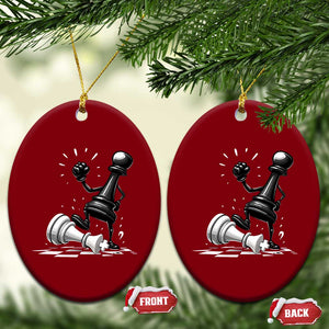 No Kings Ceramic Ornament America Protest Chess Rejecting Kings - Print Your Wear