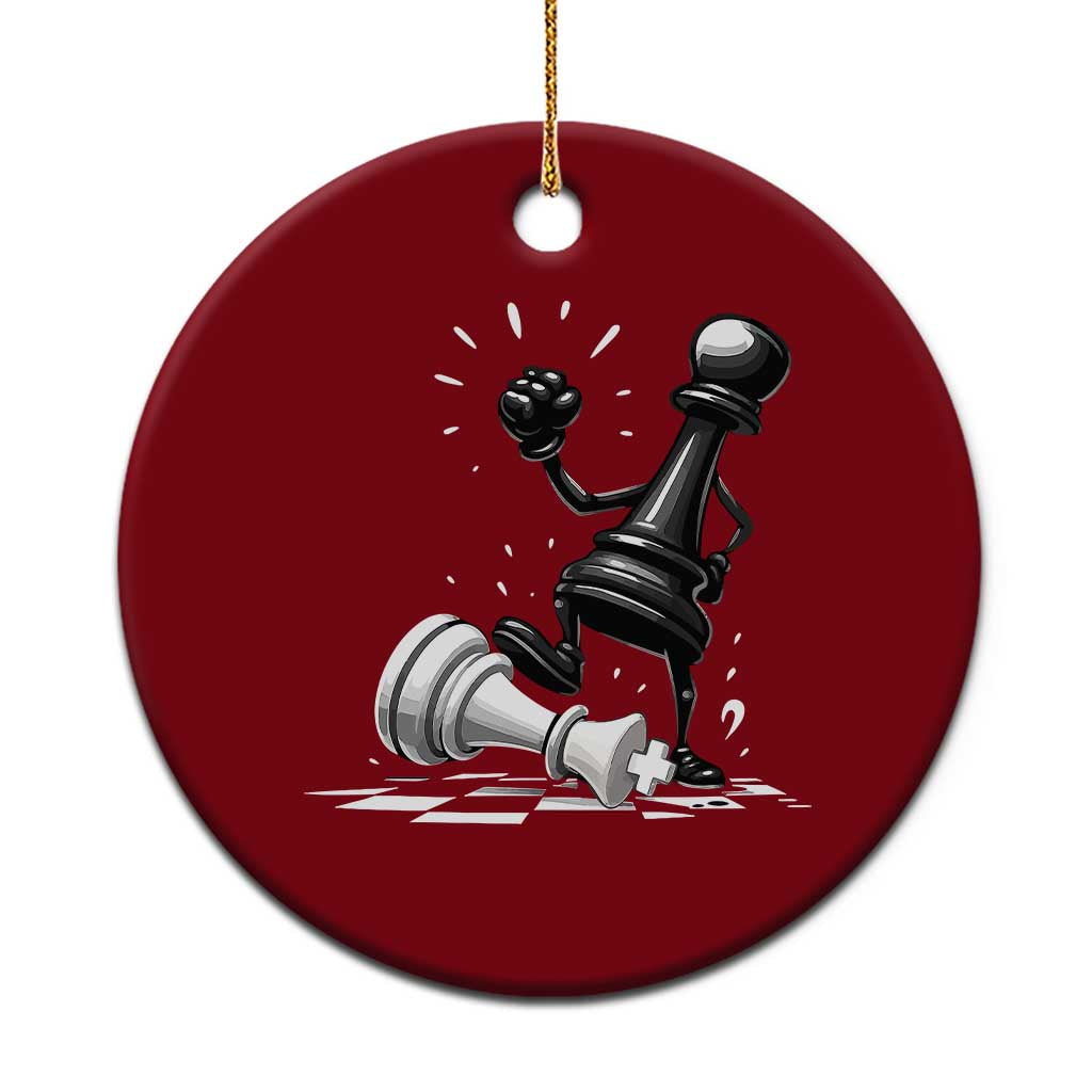 No Kings Ceramic Ornament America Protest Chess Rejecting Kings - Print Your Wear