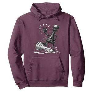 No Kings Hoodie America Protest Chess Rejecting Kings TS11 Maroon Print Your Wear