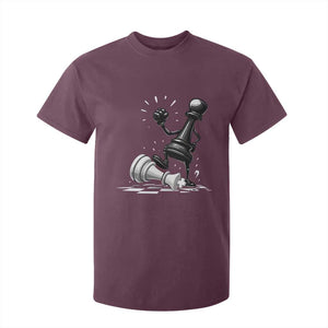 No Kings T Shirt For Kid America Protest Chess Rejecting Kings TS11 Maroon Print Your Wear