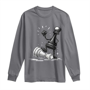 No Kings Long Sleeve Shirt America Protest Chess Rejecting Kings - Print Your Wear