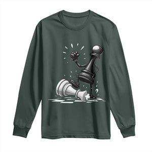 No Kings Long Sleeve Shirt America Protest Chess Rejecting Kings - Print Your Wear