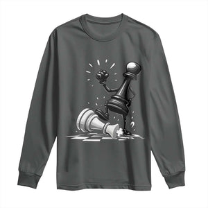 No Kings Long Sleeve Shirt America Protest Chess Rejecting Kings - Print Your Wear
