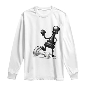 No Kings Long Sleeve Shirt America Protest Chess Rejecting Kings - Print Your Wear