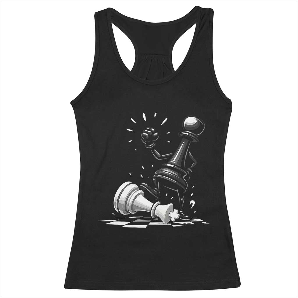 No Kings Racerback Tank Top America Protest Chess Rejecting Kings TS11 Black Print Your Wear