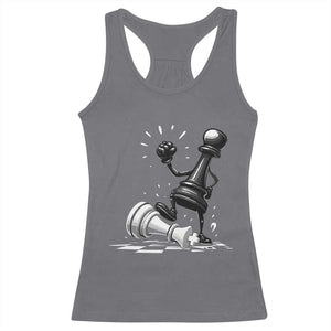 No Kings Racerback Tank Top America Protest Chess Rejecting Kings - Print Your Wear