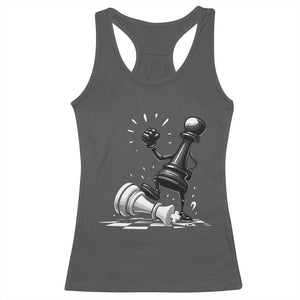 No Kings Racerback Tank Top America Protest Chess Rejecting Kings - Print Your Wear