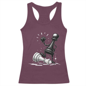 No Kings Racerback Tank Top America Protest Chess Rejecting Kings - Print Your Wear