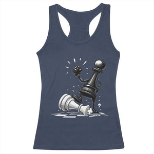 No Kings Racerback Tank Top America Protest Chess Rejecting Kings - Print Your Wear