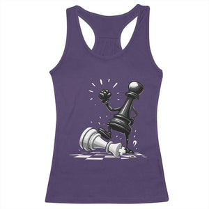 No Kings Racerback Tank Top America Protest Chess Rejecting Kings - Print Your Wear