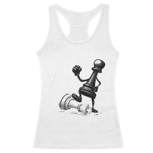 No Kings Racerback Tank Top America Protest Chess Rejecting Kings - Print Your Wear