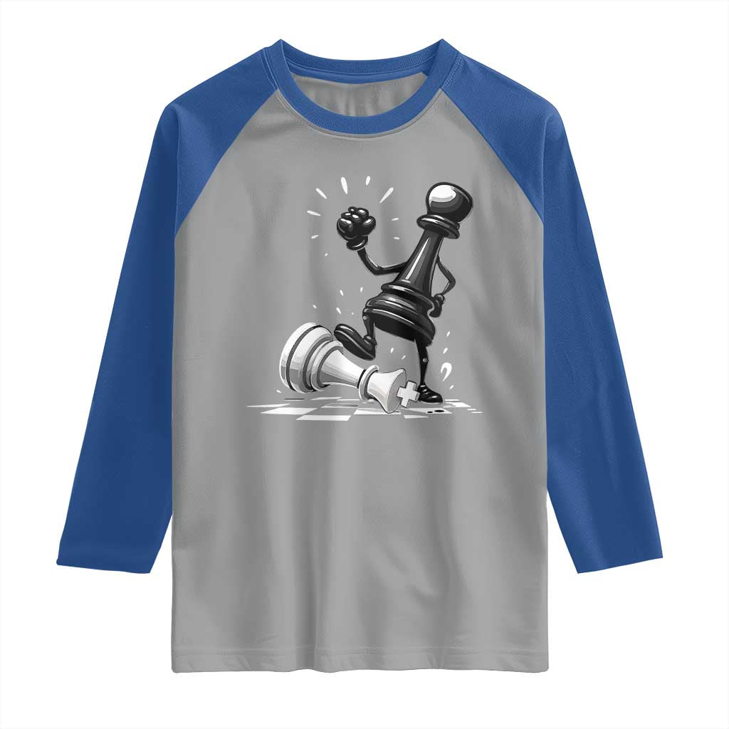 No Kings Raglan Shirt America Protest Chess Rejecting Kings TS11 Sport Gray Royal Print Your Wear
