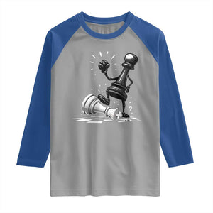 No Kings Raglan Shirt America Protest Chess Rejecting Kings TS11 Sport Gray Royal Print Your Wear
