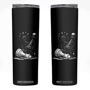 No Kings Skinny Tumbler America Protest Chess Rejecting Kings TS11 Black Print Your Wear