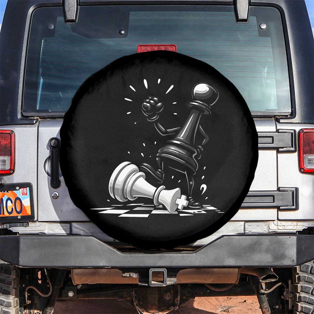No Kings Spare Tire Cover America Protest Chess Rejecting Kings TS11 No hole Black Print Your Wear